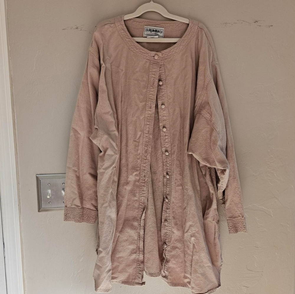 Women's 100% Cotton Vintage Button Up Shirt Size Large